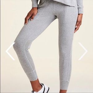 Gray cropped joggers